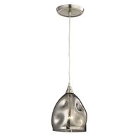 Pendant ES Champagne Dimpled Glass Ellipse 146mm CLA Lighting