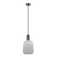 Pendant Light ES Pleated Opal Translucent Jar 200mm CLA Lighting