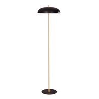 Floor Lamp 2 Light ES Black Aluminium Brass 400mm CLA Lighting