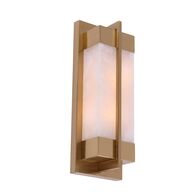 Wall Light 2 Light SES White Marble Brass 380mm CLA Lighting