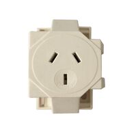 Plug Base Quick Connect 3 Pin 10A Earthed Pack of 10 CLA Lighting