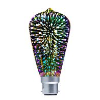LED Globe BC ST57 Pear 4W Firework Effect 50lm CLA Lighting