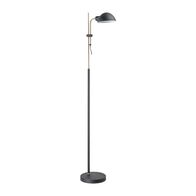 Floor Lamp ES Double Shade Brass Sand Black 160mm CLA Lighting