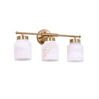 Wall Light ES 3 Light White Alabaster Jar 120mm CLA Lighting