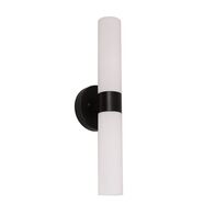 Wall Light Up/Down 2 Light ES Tubular Black 60mm CLA Lighting