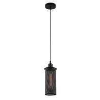 Pendant Light ES Oblong Black Mesh 120mm CLA Lighting