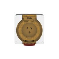 Socket Outlet IP66 10A 250V 3 Flat Pin Buffalo White Trader