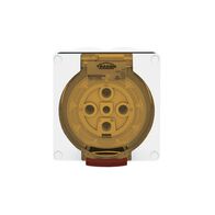 Socket Outlet IP66 32A 500V 5 Round Pin Buffalo White Trader