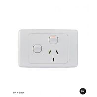 Power Point 1 Gang 10A 250V Extra Switch Cougar White Trader