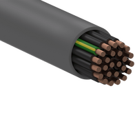 Flexible Control Cable 24C+E 2.5mm V75 300/500V Grey Per Metre Eltech