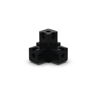 Corner Module 3 Way Black Set of 8 Eltech