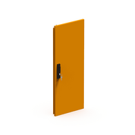 Double Door 3 Point Locking Right 600x2000mm Orange Eltech