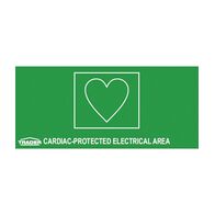 Cardiac Protected Area Sign Trader
