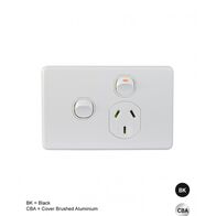 Power Point 1 Gang 10A 250V Extra Switch Puma Black Trader
