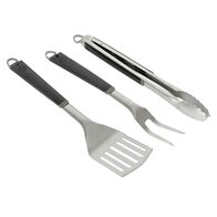 3 Piece BBQ Tool Set Spatula Tongs Fork Coleman
