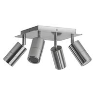 4 LIGHTS ON THE SQUARE PLATE TITANIUM