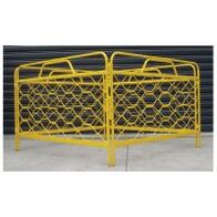 Manhole Barrier Set No Roof Yellow MSS Power