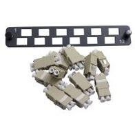 24F Flat Fibre Panel Kit LC Duplex OM1 Ports 1-12 MSS Data