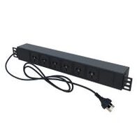 6 Outlet Horizontal Rack PDU 19in 2m Lead Redback