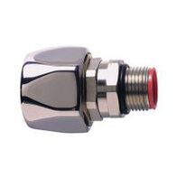EMI Braided Straight Swivel 16mm M20 Nickel Brass Adaptaflex