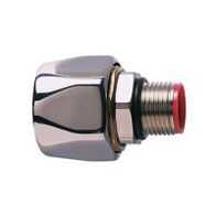 EMI Braided Straight Fixed 25mm M25 Nickel Brass Adaptaflex