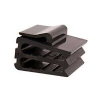 Acetal Edge Clip 8 Cable W Style Black Pack of 50 Ty-Rap