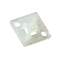 Cable Tie Mount 2-Way 29mm Self Adhesive Natural Pack of 100 Ty-Rap