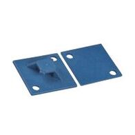 Detectable Nylon 4-Way Mount Base 29x29mm Blue Pack of 100 Ty-Rap