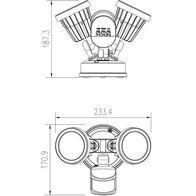 ZIP LED DOUBLE SENSOR WHITE