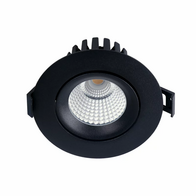 GIMBLE DEEP RECESSED 10W DOWNLIGHT BK TC