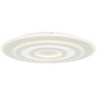Oyster Light LED 40W Tri-Colour Dimmable 500mm White Arema Telbix