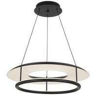 Pendant Light LED 26W Tri-Colour 620mm Black Sand Ariva Telbix