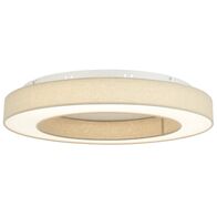 Oyster Light LED 56W Tri-Colour Dimmable 700mm Beige Astana Telbix