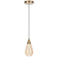 Pendant Light LED 4W 3000K 100mm Antique Gold Champagne Atico Telbix