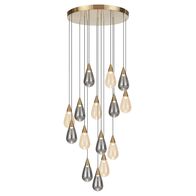 Pendant Light 15 Light LED 45W 600mm Antique Gold Atico Telbix