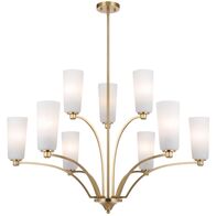 Pendant Light 9 Light E27 990mm Black Alabastro Brevan Telbix
