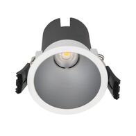 LED Downlight 7W 3000K Dimmable 65mm Cut-Out White Silver Brex Telbix