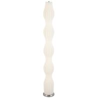 Floor Lamp LED 24W 4000K Foot Switch Nickel White Cholla Telbix