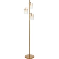 Floor Lamp 3 Light LED 10W 4000K Black Smoke Crevil Telbix