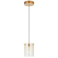 Pendant Light LED 4W 4000K 110mm Black Smoke Crevil Telbix