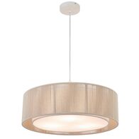 Pendant Light 3 Light E27 500mm Natural Rope White Cusco Telbix