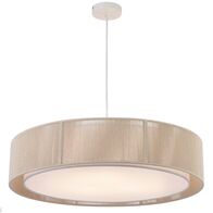 Pendant Light 3 Light E27 700mm Natural Rope White Cusco Telbix