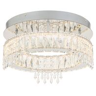 Ceiling Light LED 28W Tri-Colour 400mm Gold Crystal Erika Telbix
