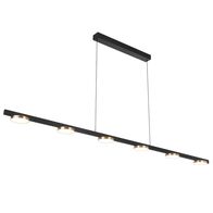 Pendant Light LED 30W 3000K Dimmable 1800mm Black Gold Fordo Telbix