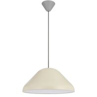 Pendant Light E27 440mm Beige Satin Hanami Telbix