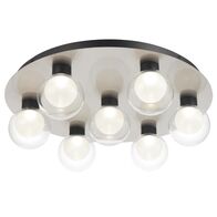 Ceiling Light LED 40W 4000K Dimmable 650mm Nickel Clear Invar Telbix