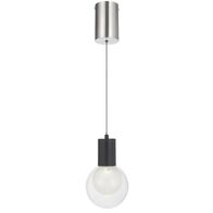 Pendant Light LED 6W 4000K Dimmable 130mm Nickel Clear Invar Telbix