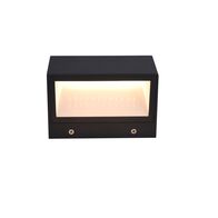 WALL LIGHT 15W/TC RECTANGULAR BK