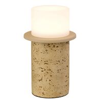 Table Lamp LED 6W 2700K Inline Switch Travertino Beige Kolisa Telbix