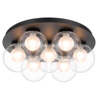 Ceiling Light 7 Light G9 390mm Matt Gold Opal Glass Mosari Telbix